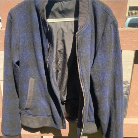 Wool varsity bomber jacket fully lined Italy size 42 - Picture 12 of 13